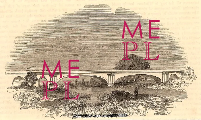 : Maidenhead Bridge on the Great Western Railway, circa 1860 : Maidenhead Bridge on the Great Western Railway, circa 1860