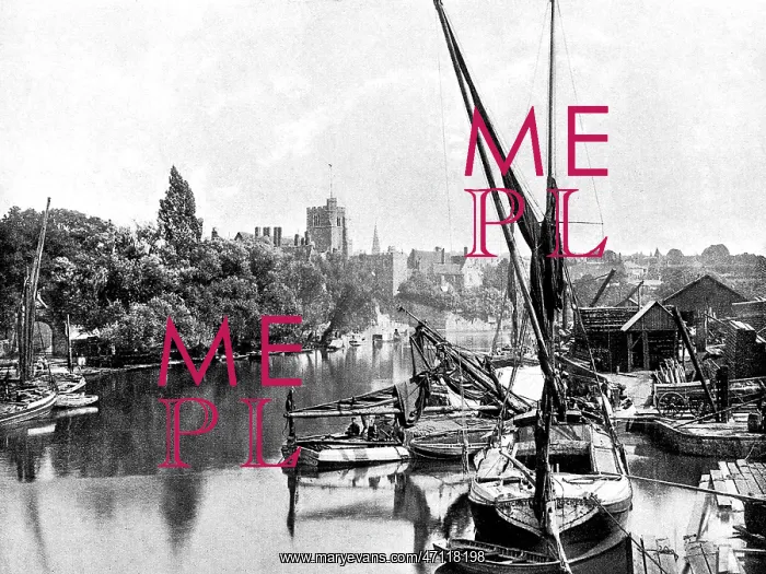 : Maidstone River Medway early 1900s