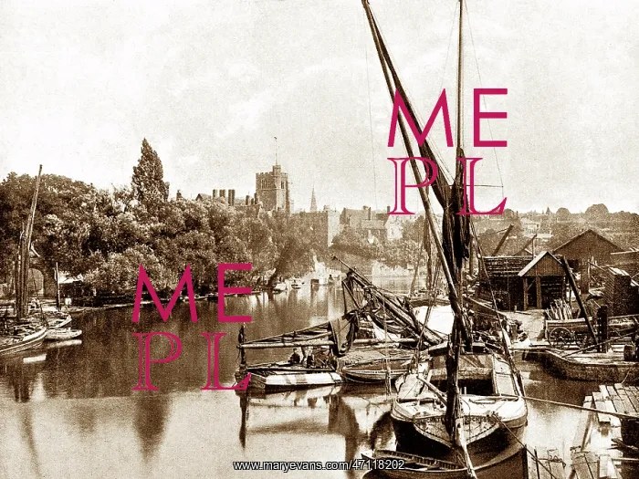  : Maidstone from the River Medway, early 1900s