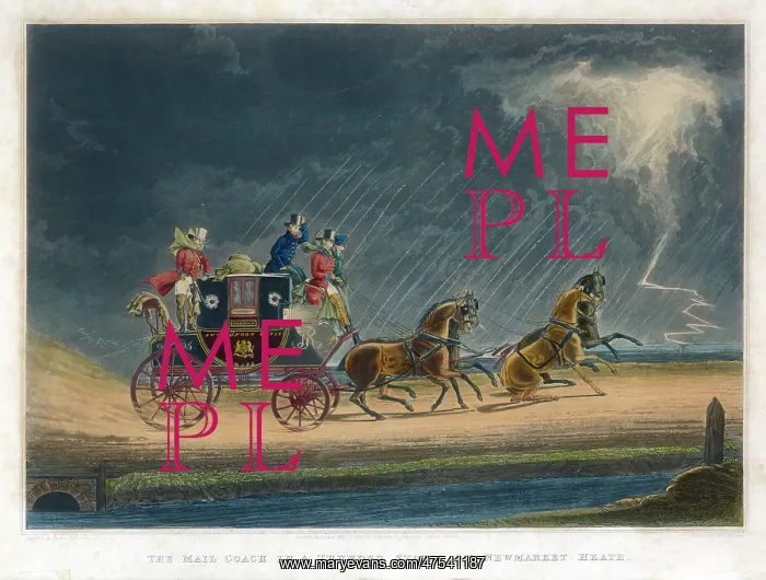 : Mail Coach in a Thunder Storm : Mail Coach in a Thunder Storm