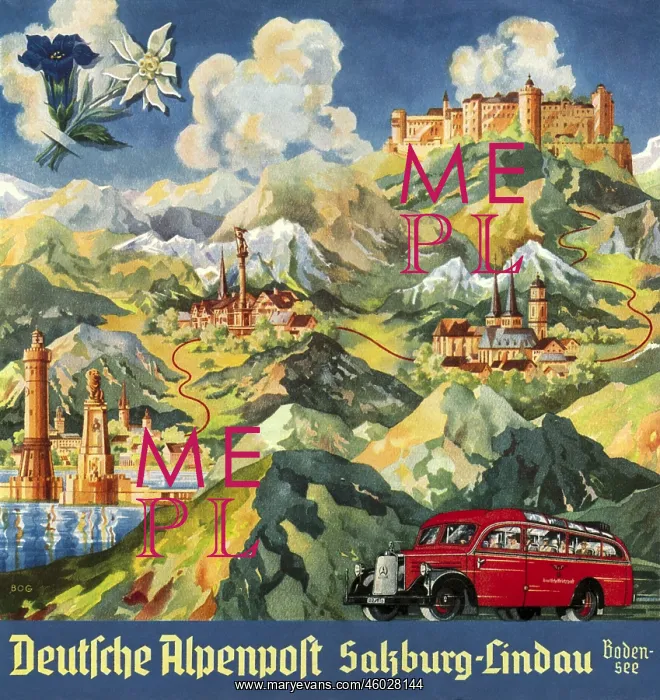 : mail / post, German Alpin post, cover, Germany : mail / post, German Alpin post, cover, Germany