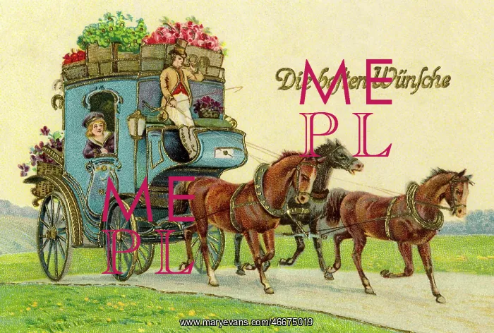 : mail, post, mail coach, lithograph, Germany : mail, post, mail coach, lithograph, Germany