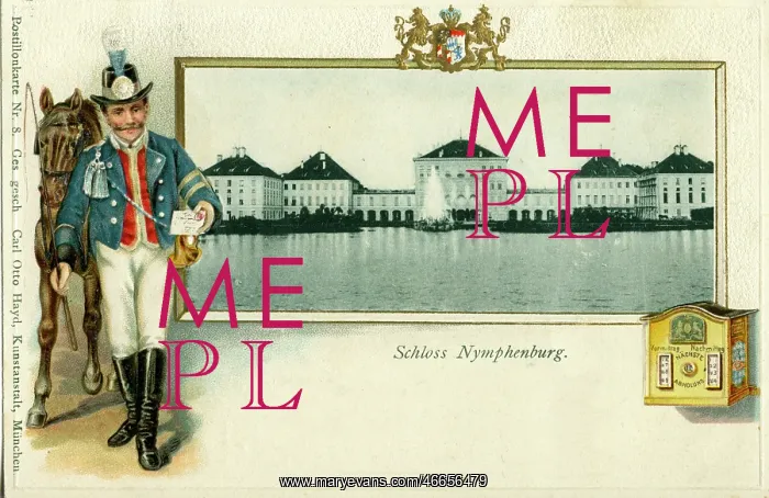 : mail / post, postmen, Bavarian coachman, view of : mail / post, postmen, Bavarian coachman, view of