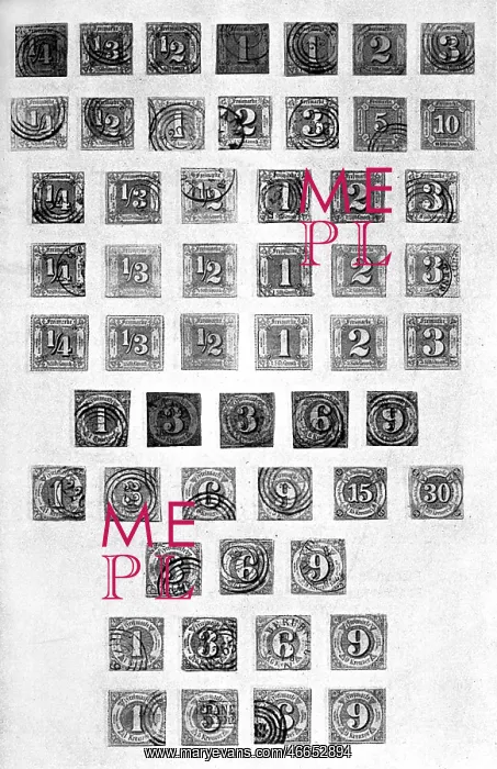 : mail / post, Thurn and Taxis, postage stamps : mail / post, Thurn and Taxis, postage stamps
