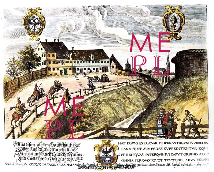 : mail / post, Thurn und Taxis, Augsburg post office : mail / post, Thurn und Taxis, Augsburg post office
