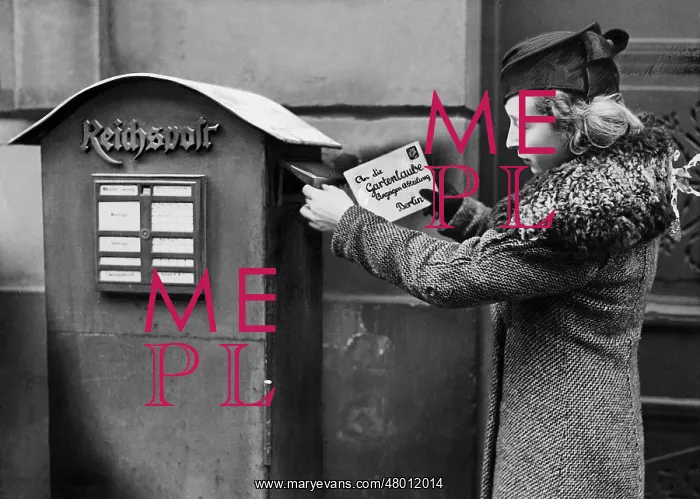: Mailbox of the Reichspost, 1934 : Mailbox of the Reichspost, 1934
