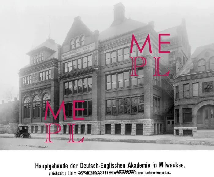 : Main building of the German-English Academy in Milwaukee : Main building of the German-English Academy in Milwaukee