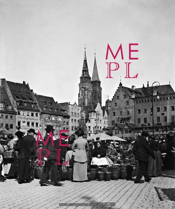: Main Market in Nuremberg, 1931 : Main Market in Nuremberg, 1931