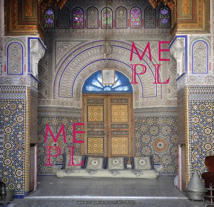 : Main reception room, Glaoui Palace, Fes, Fes-Boulemane : Main reception room, Glaoui Palace, Fes, Fes-Boulemane