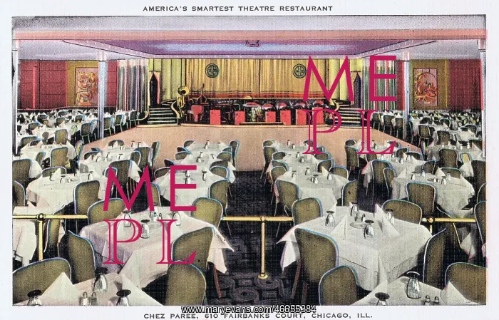 : The main room of Chez Paree nightspot, Chicago, USA, 1930s : The main room of Chez Paree nightspot, Chicago, USA, 1930s