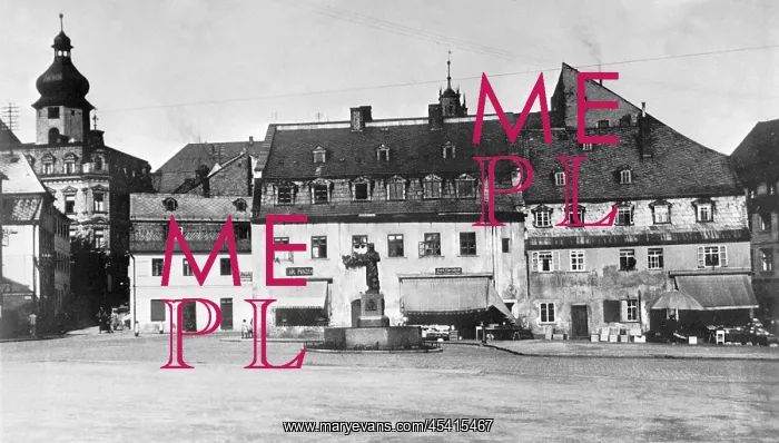  : Main square at As, Czechoslovakia