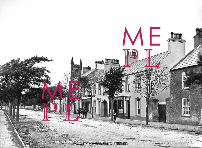 : Main Street and Church, Dundrum : Main Street and Church, Dundrum