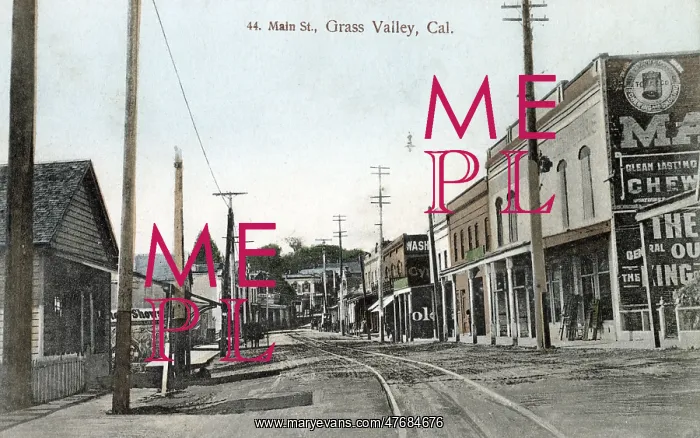 : Main Street, Grass Valley, Nevada County, California, USA : Main Street, Grass Valley, Nevada County, California, USA