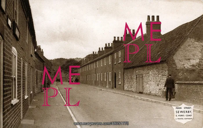 : Main Street, Sewerby, Yorkshire : Main Street, Sewerby, Yorkshire