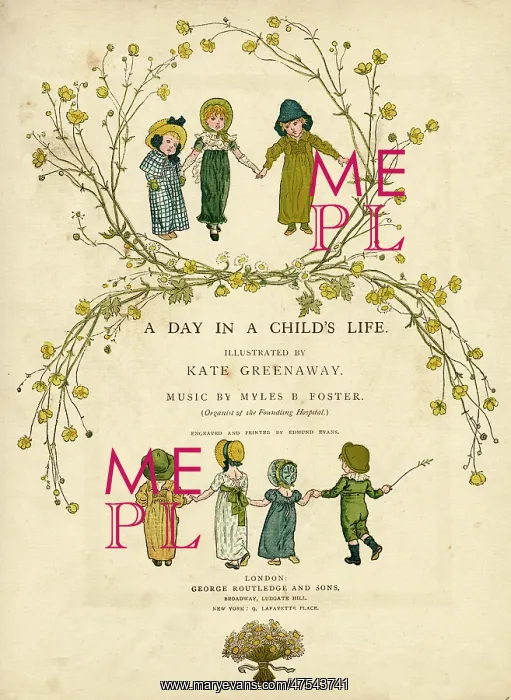 : Main title page design, A Day in a Child's Life : Main title page design, A Day in a Child's Life