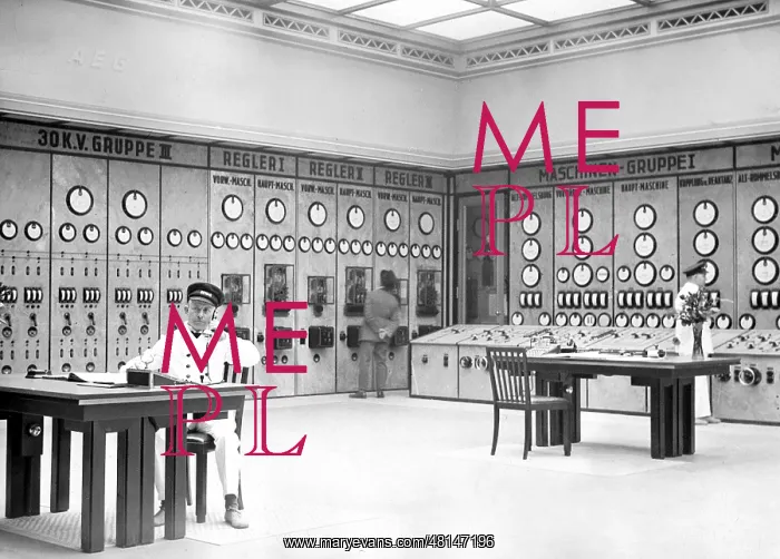 : Mainframe computer of a turbine room : Mainframe computer of a turbine room