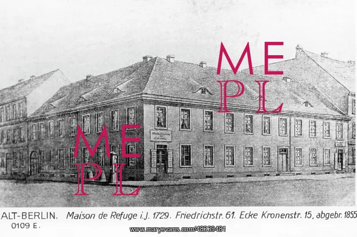 : Maison de Refuge in Berlin, 1729 : Maison de Refuge in Berlin, 1729