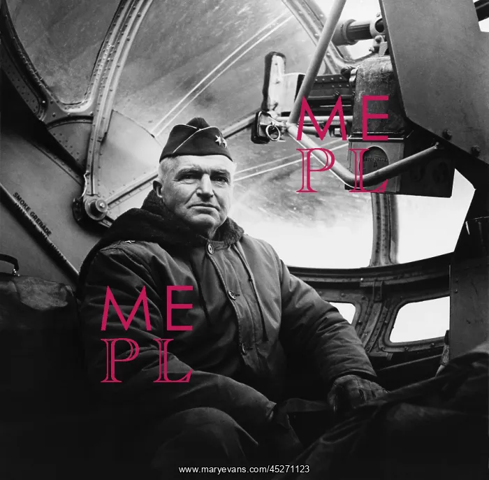 : Maj. Gen. Simon Bolivar Buckner in a cockpit of : Maj. Gen. Simon Bolivar Buckner in a cockpit of