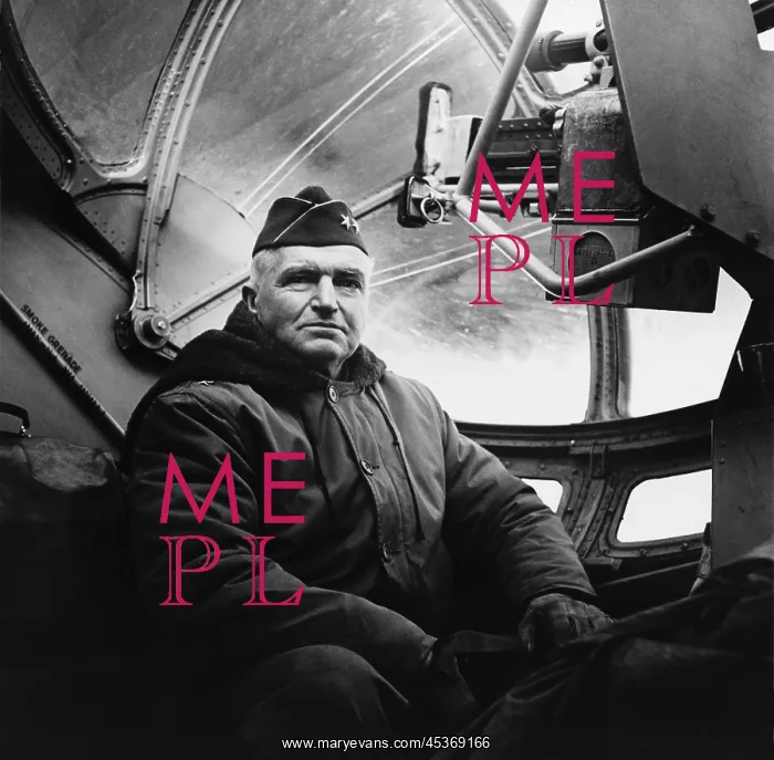 : Maj. Gen. Simon Bolivar Buckner in a cockpit of : Maj. Gen. Simon Bolivar Buckner in a cockpit of