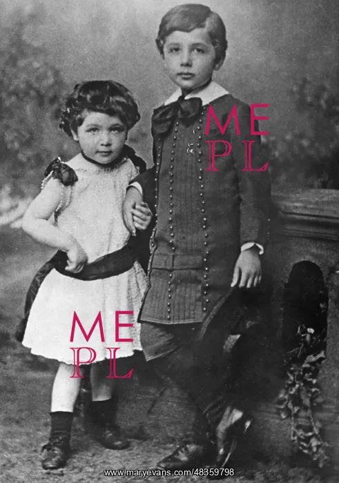 : Maja and Albert Einstein, 1885 : Maja and Albert Einstein, 1885