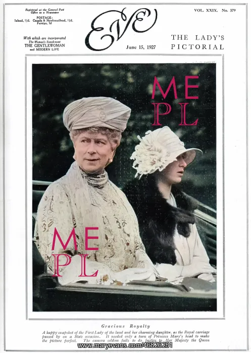  : Her Majesty Queen Mary, 1927