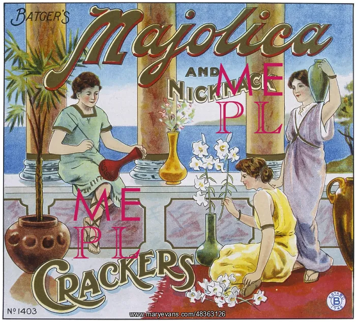 : Majolica and Nick Nack crackers : Majolica and Nick Nack crackers