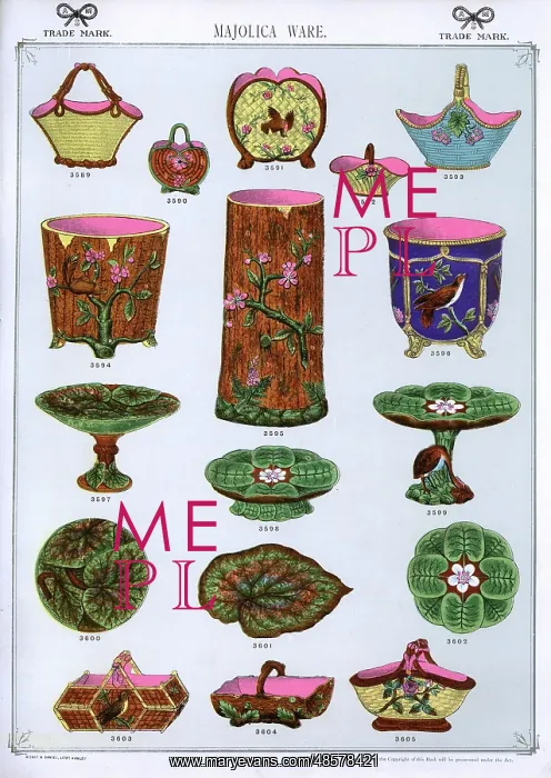 : Majolica Ware, Plate 68 : Majolica Ware, Plate 68