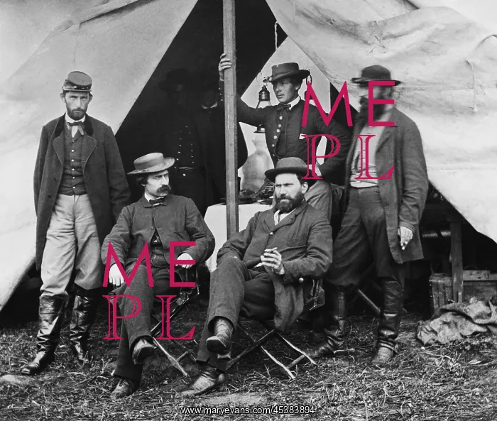 : Major Allan Pinkerton and colleagues of the : Major Allan Pinkerton and colleagues of the
