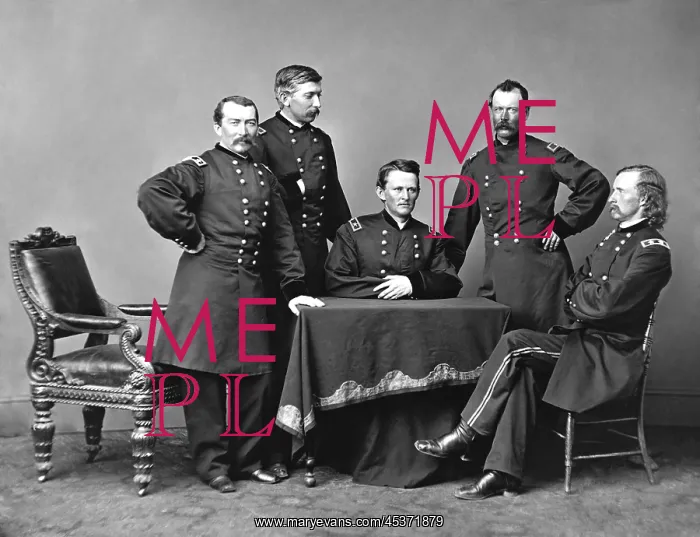: Major Gen. Philip Sheridan and the staff of : Major Gen. Philip Sheridan and the staff of