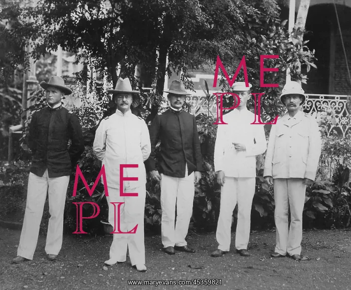 : Major General Arthur MacArthur (2nd from left) and : Major General Arthur MacArthur (2nd from left) and