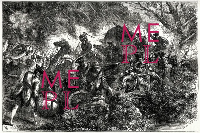 : Major General Braddock's force attacked, 1755 : Major General Braddock's force attacked, 1755