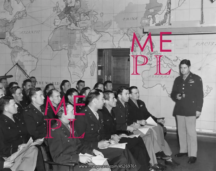 : Major General Curtis Lemay leads a meeting of : Major General Curtis Lemay leads a meeting of