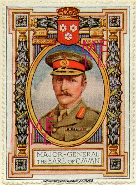 : Major General The Earl of Cavan / Stamp : Major General The Earl of Cavan / Stamp