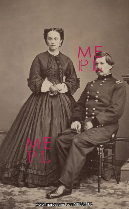 : Major General George McClellan seated next : Major General George McClellan seated next