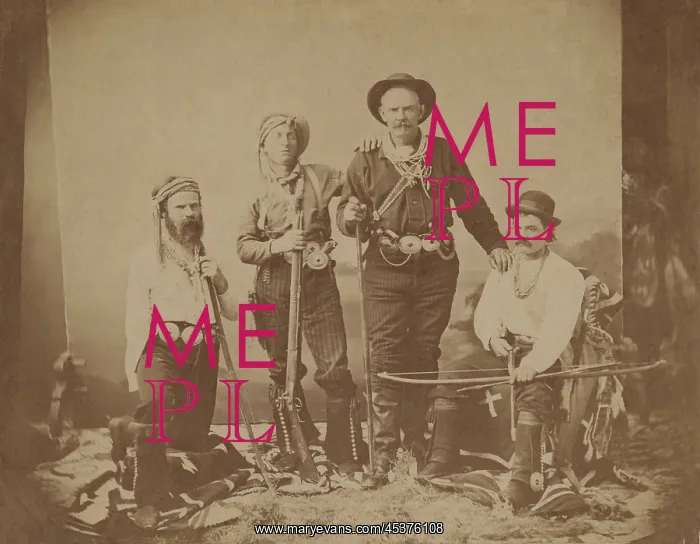 : Major John Wesley Powell (left) poses with : Major John Wesley Powell (left) poses with