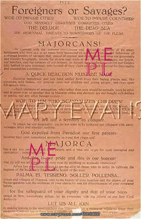 : MAJORCA INDECENCY POSTER : MAJORCA INDECENCY POSTER