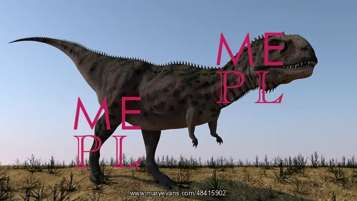 : Majungasaurus in a barren environment : Majungasaurus in a barren environment