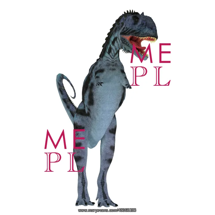 : Majungasaurus dinosaur, front view on white background : Majungasaurus dinosaur, front view on white background