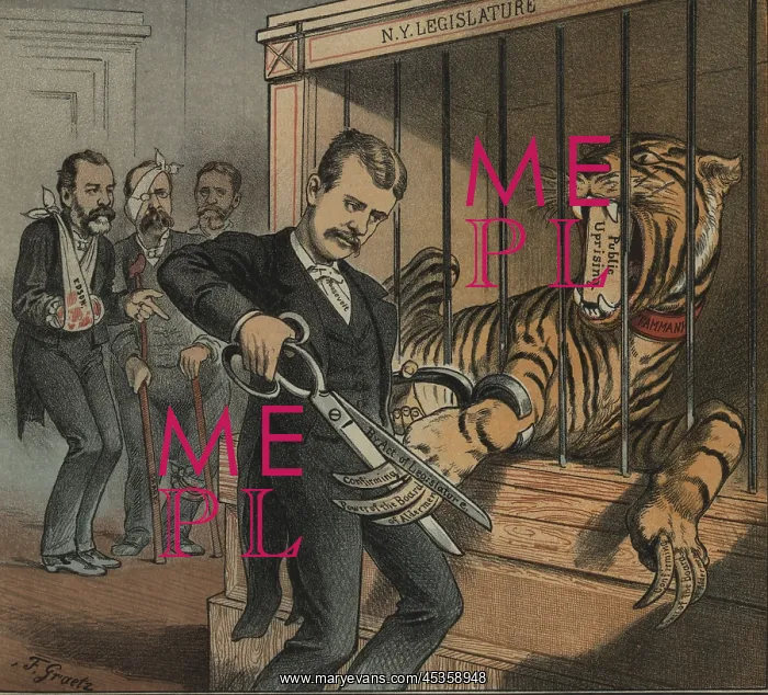 : MAKE HIM HARMLESS! PUCK Magazine 1884 cover cartoon : MAKE HIM HARMLESS! PUCK Magazine 1884 cover cartoon