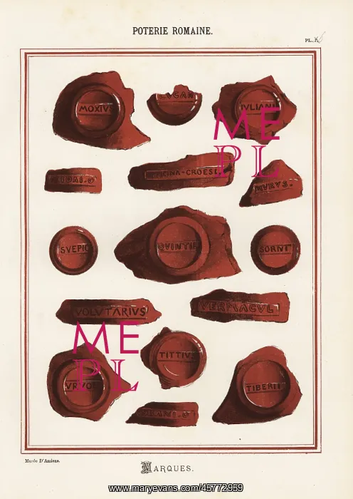 : Makers marks on Roman pottery : Makers marks on Roman pottery