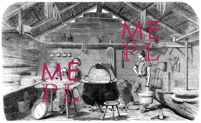 : MAKING GRUYERE 1870 : MAKING GRUYERE 1870