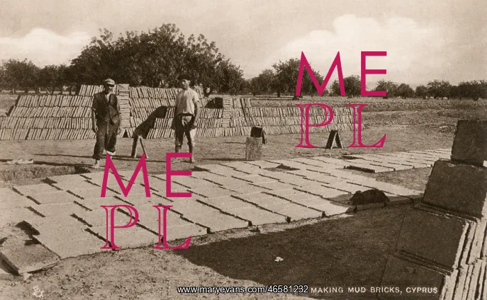 : Making Mud Bricks, Cyprus : Making Mud Bricks, Cyprus