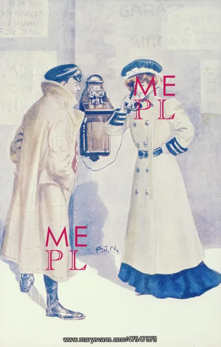 : Making a phone call, postcard
