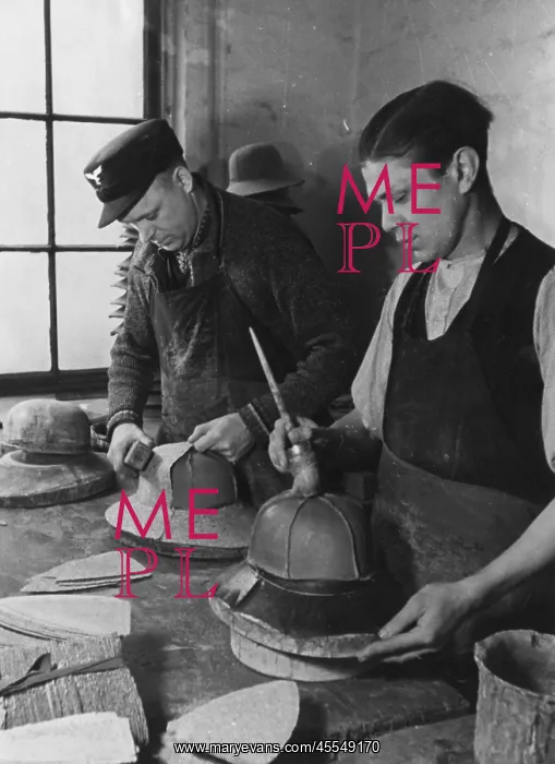 : Making pith helmets for the German Afrika Korps - WWII : Making pith helmets for the German Afrika Korps - WWII