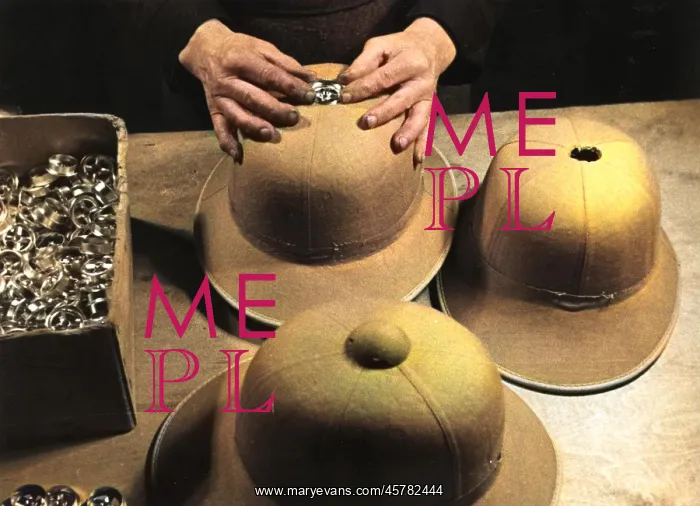 : Making pith helmets for the German Afrika Korps - WWII : Making pith helmets for the German Afrika Korps - WWII