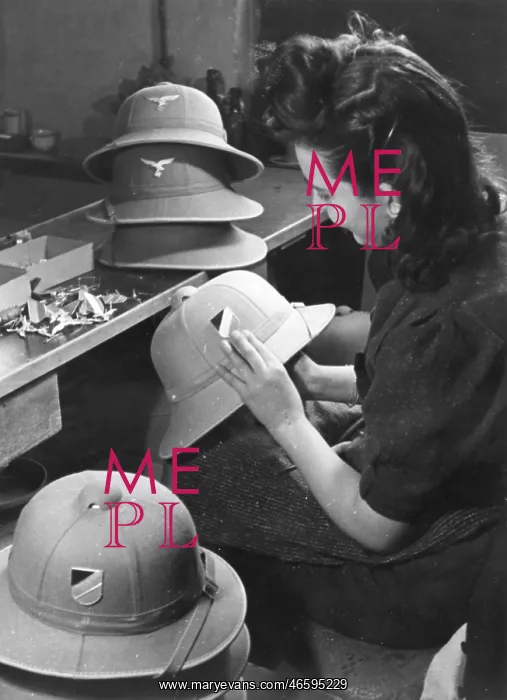 : Making pith helmets for the German Afrika Korps - WWII : Making pith helmets for the German Afrika Korps - WWII