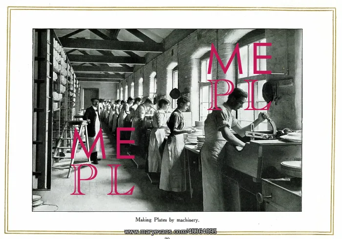 : Making plates by machinery, Alfred Meakin : Making plates by machinery, Alfred Meakin
