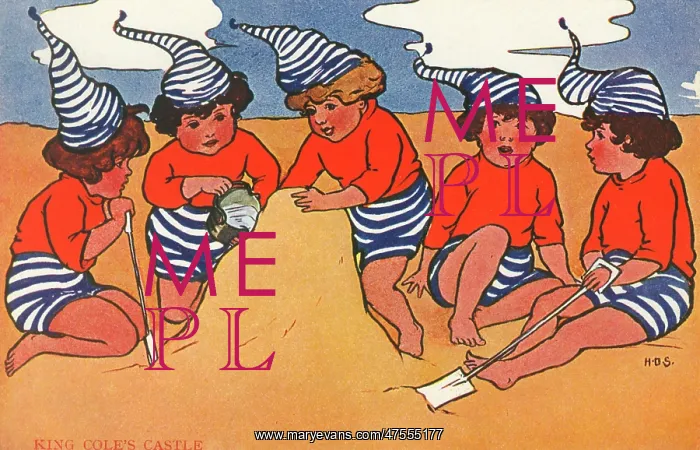 : Making sandcastles on the beach : Making sandcastles on the beach