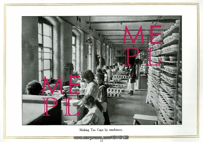 : Making tea cups by machinery, Alfred Meakin : Making tea cups by machinery, Alfred Meakin