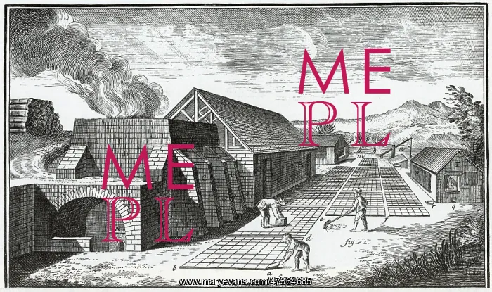 : Making Tiles - 18th century : Making Tiles - 18th century